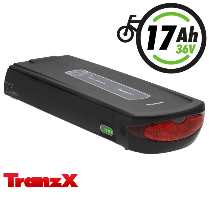 TranzX BL15 E-Bike Accu 36V 17Ah / 601Wh met Achterlicht - Afbeelding 2