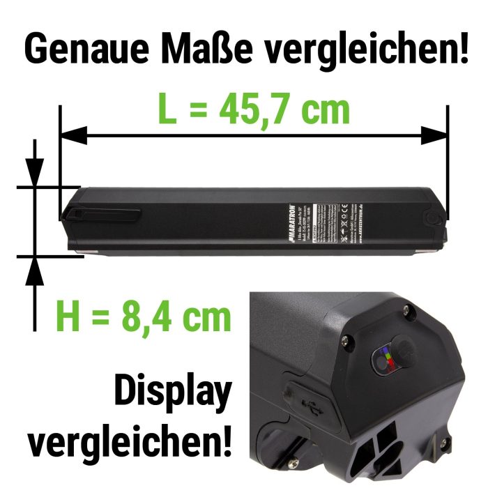 Maratron Semi-Intube Accu 36V 13Ah 468Wh | Telefunken, Zündapp - Afbeelding 2