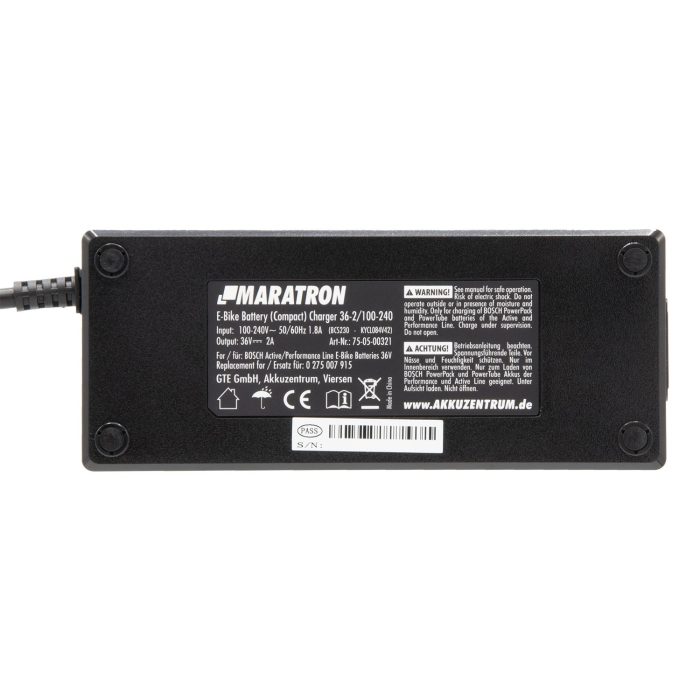 MARATRON Compact Oplader 36V/2A voor Bosch Active/Performance Line - Afbeelding 3